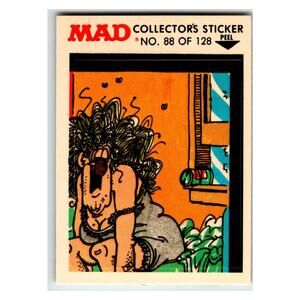 MAD Collector's Sticker No. 88 of 128 1983 E.C. Publications